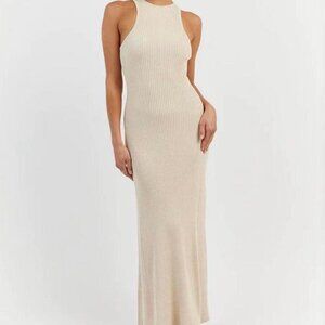 DISSH OLYMPIA BLACK MIDI DRESS - S / BLACK